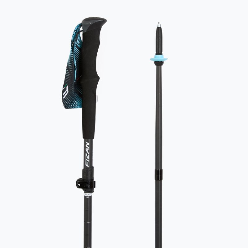 Žygio lazdos Fizan Ultrax Carbon light blue 3