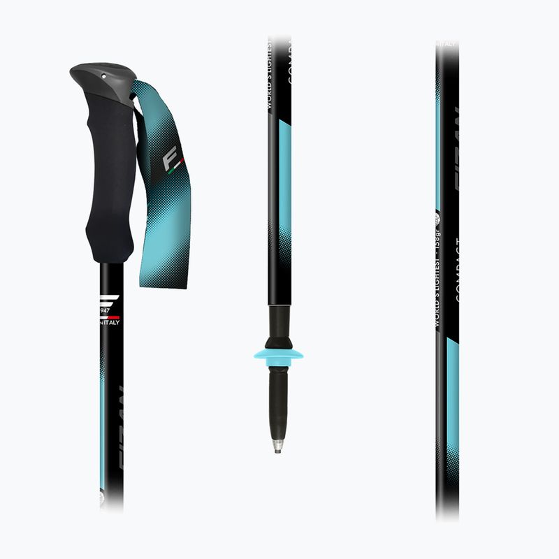 Žygio lazdos  Fizan Compact Tech light blue 5