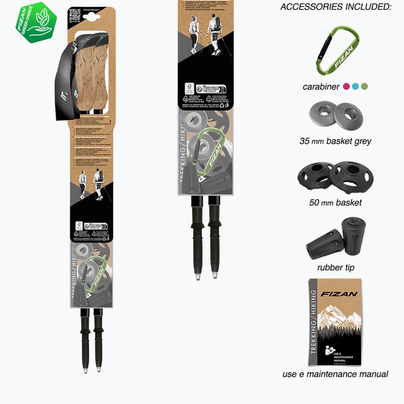 Žygio lazdos  Fizan Compact Tech beige 7