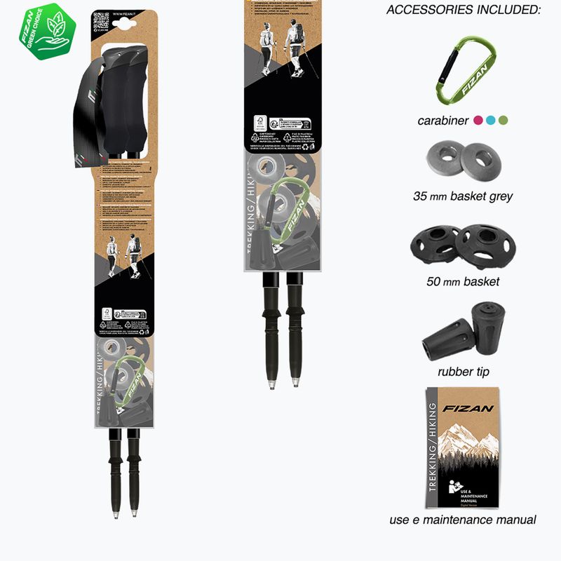 Žygio lazdos  Fizan Compact blue 7