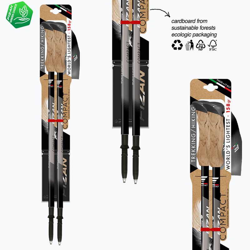 Žygio lazdos  Fizan Compact grey 6