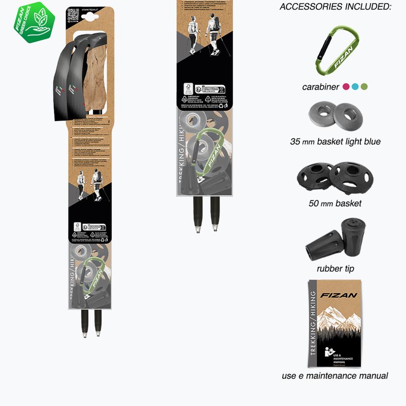 Žygio lazdos  Fizan Compact Tech 4 beige 7