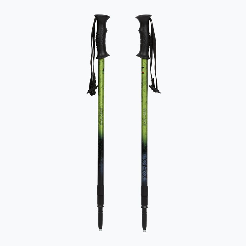 Žygio lazdos  Fizan Explorer lime/grey 5