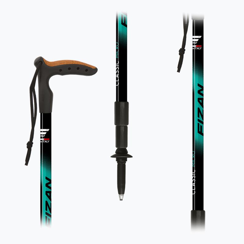 Turistinė žygio lazda Fizan Classic Mircro light blue 4