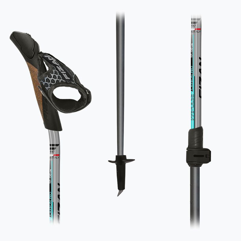 Šiaurietiško ėjimo lazdos Fizan Carbon Pro Impulse grey 5