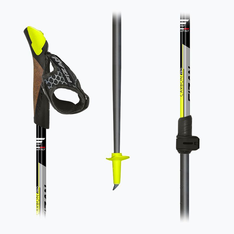 Šiaurietiško ėjimo lazdos Fizan Carbon Pro yellow 5
