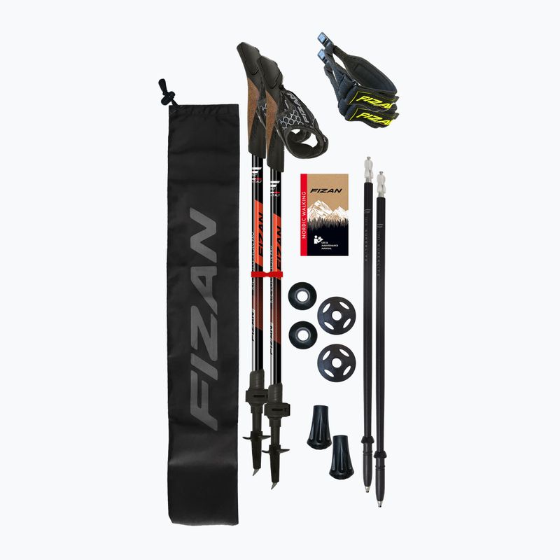 Šiaurietiško ėjimo lazdos Fizan R-Evolution Pro red 3