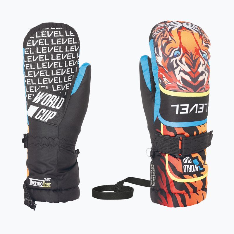 Vaikiškos slidinėjimo pirštinės Level Junior Mitt logos
