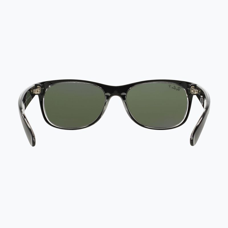 Akiniai nuo saulės Ray-Ban New Wayfarer Classic matte black transparent/green g-15 5