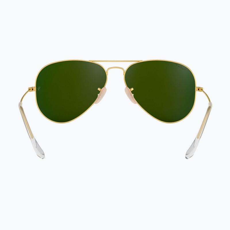 Saulės akiniai Ray-Ban Aviator Classic matt gold/blue polarized 5