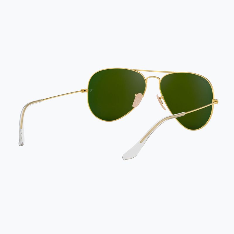 Saulės akiniai Ray-Ban Aviator Classic matt gold/blue polarized 6