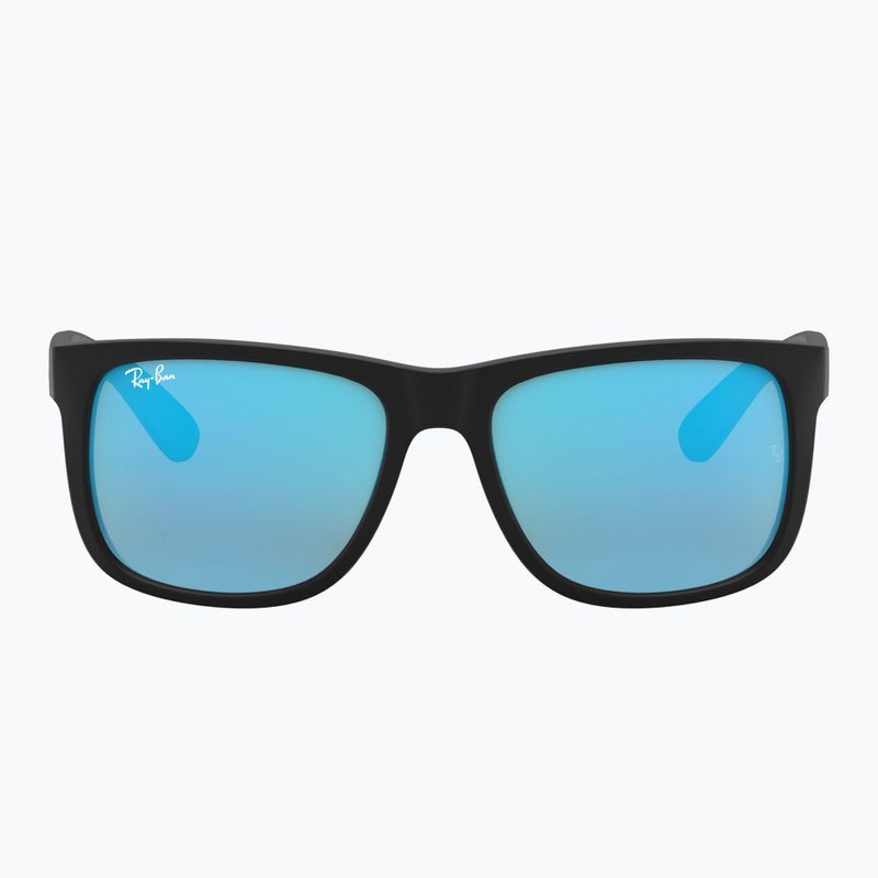 Akiniai nuo saulės Ray-Ban Justin Classic matt black gum/blue mirror 2