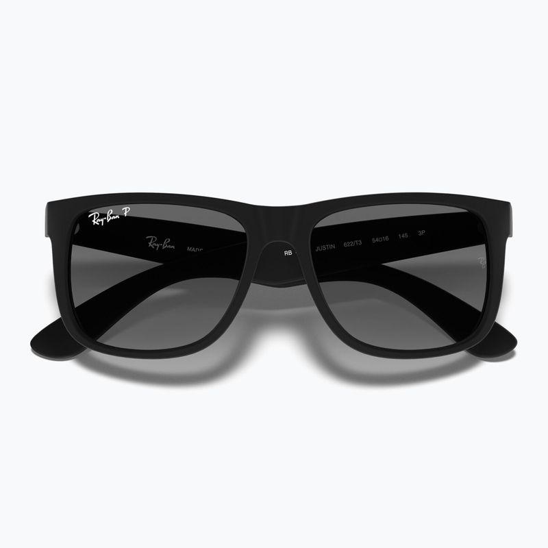 Akiniai nuo saulės Ray-Ban Justin Classic matt black gum/dark grey 3