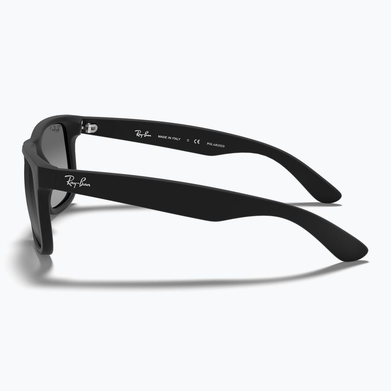 Akiniai nuo saulės Ray-Ban Justin Classic matt black gum/dark grey 7