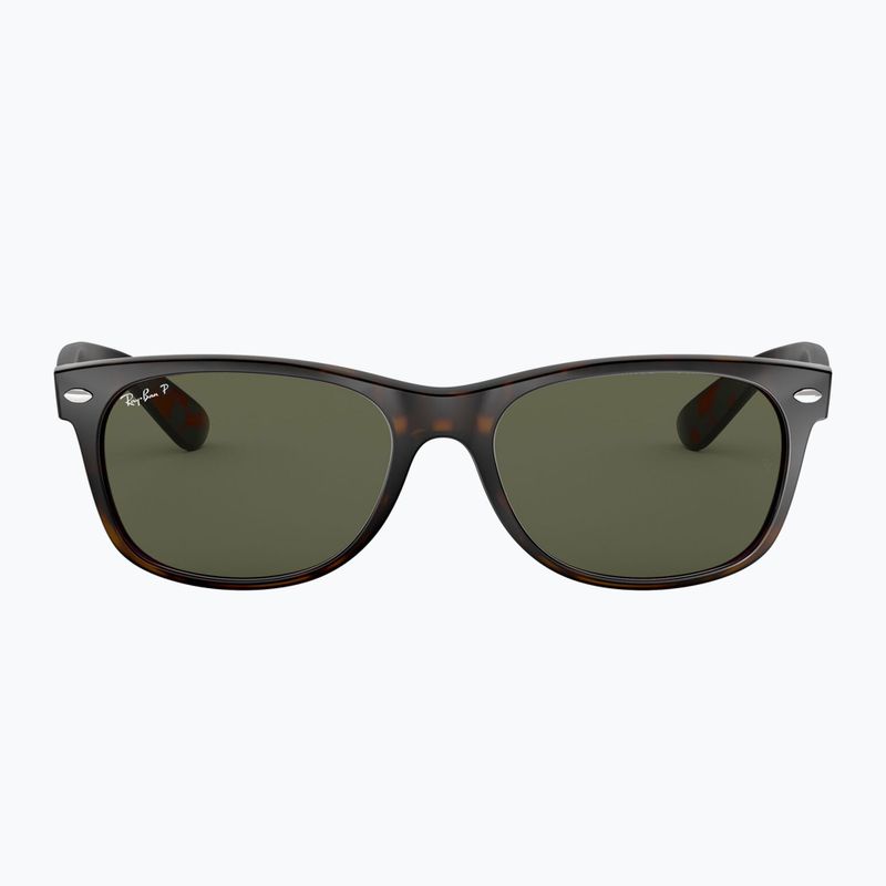 Akiniai nuo saulės Ray-Ban New Wayfarer Classic tortoise/green g-15 polarized 2