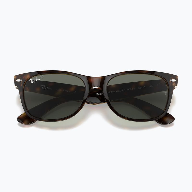 Akiniai nuo saulės Ray-Ban New Wayfarer Classic tortoise/green g-15 polarized 3