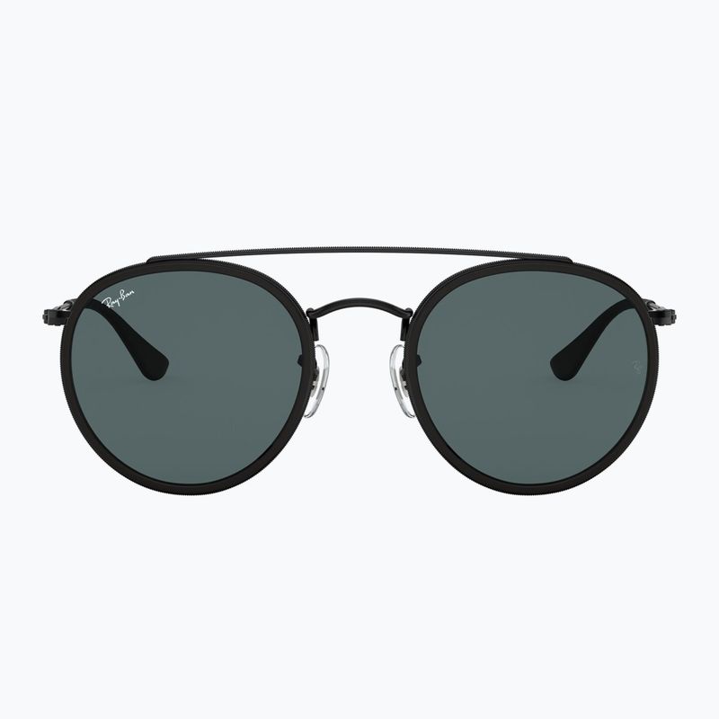 Akiniai nuo saulės Ray-Ban Round Double Bridge black/blue/grey 2