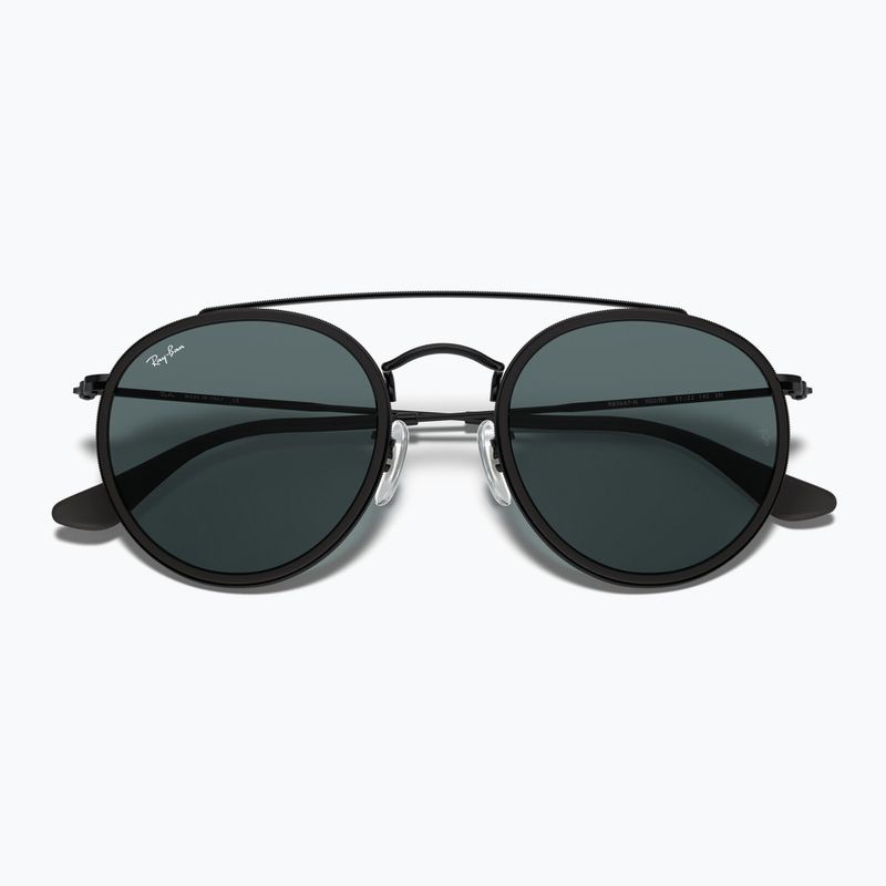 Akiniai nuo saulės Ray-Ban Round Double Bridge black/blue/grey 3
