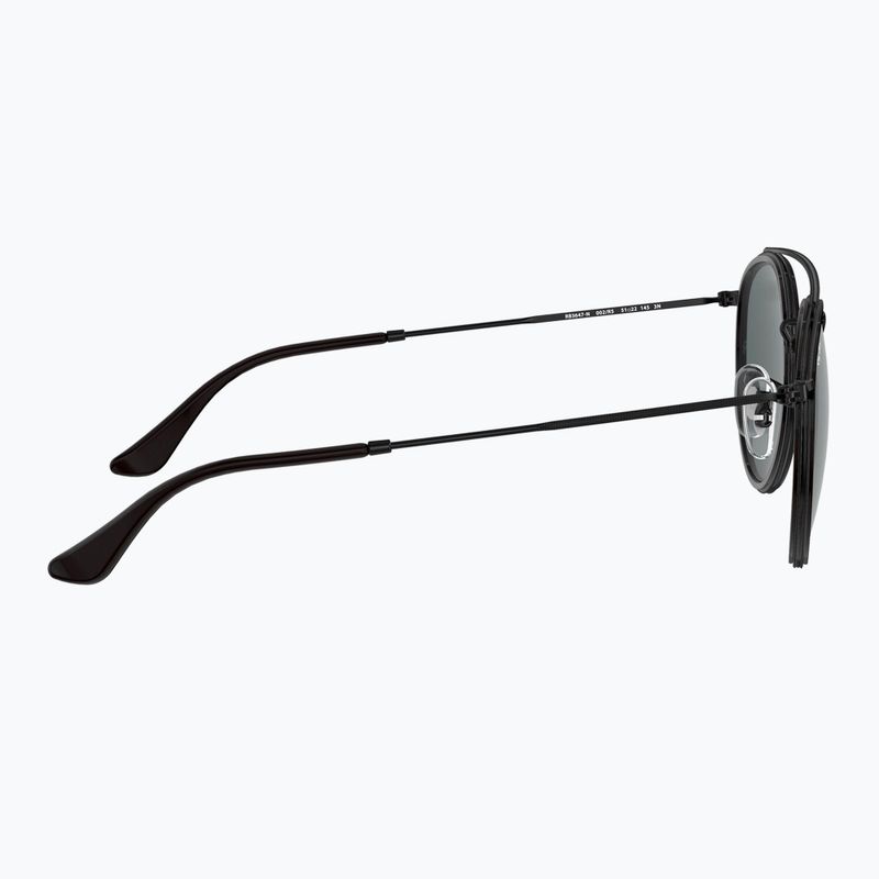 Akiniai nuo saulės Ray-Ban Round Double Bridge black/blue/grey 7
