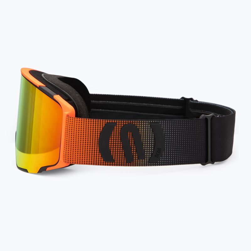 Slidinėjimo akiniai Neon Ice black/orange/mirror red/amber 5