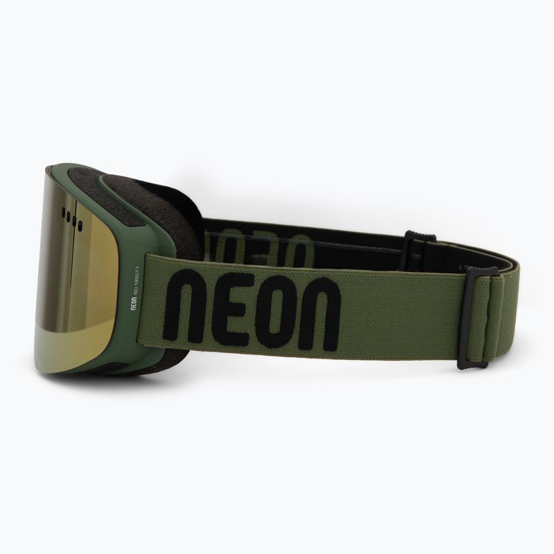 Slidinėjimo akiniai Neon Light army green/mirror bronze 4