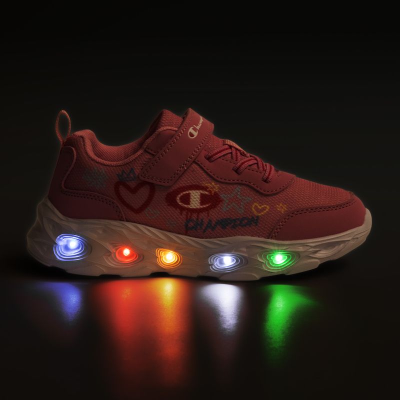 Vaikiški batai Champion Funfair Print G PS Low Cut blue burgundy/flash/fluorescent pink 8