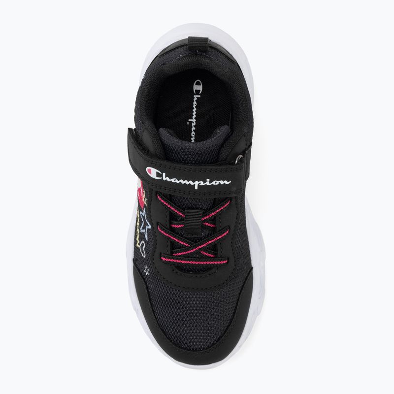Vaikiški batai Champion Funfair Print G PS Low Cut new black/fluorescent pink/imperial light blue 5