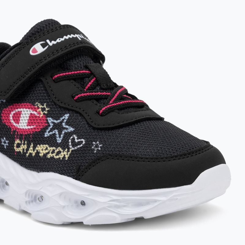 Vaikiški batai Champion Funfair Print G PS Low Cut new black/fluorescent pink/imperial light blue 7