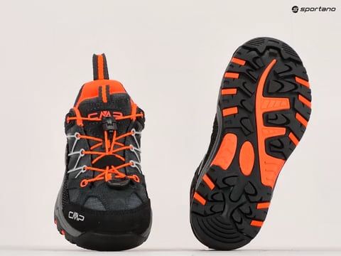 Vaikiški žygio batai CMP Rigel Low Wp antracite/flash orange 12