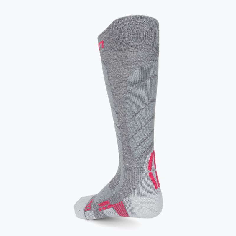 Moteriškos slidinėjimo kojinės UYN Ski Touring silver/fuchsia 2