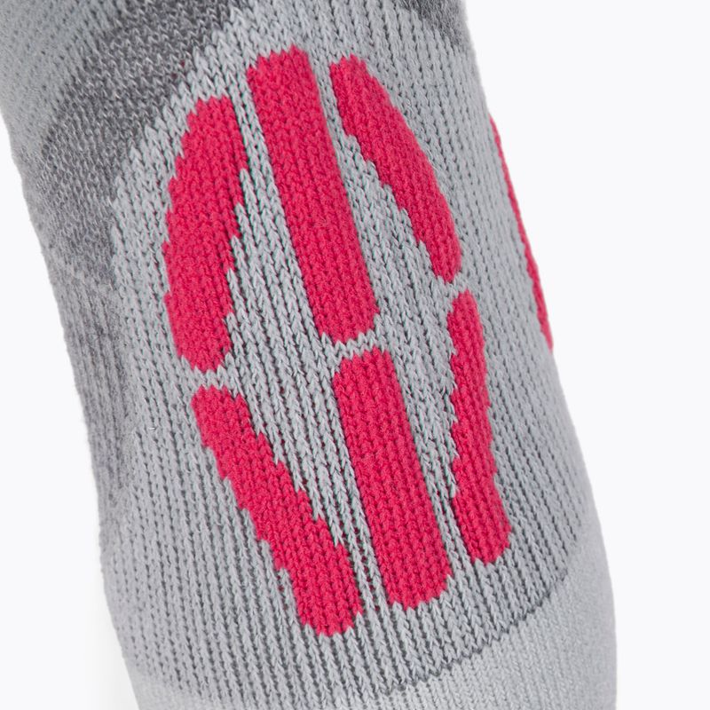 Moteriškos slidinėjimo kojinės UYN Ski Touring silver/fuchsia 3
