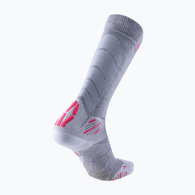Moteriškos slidinėjimo kojinės UYN Ski Touring silver/fuchsia 6