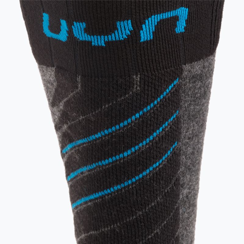 Vyriškos kojinės UYN Ski Comfort Fit vidutinės pilkos/melanžinės/auksinės 3