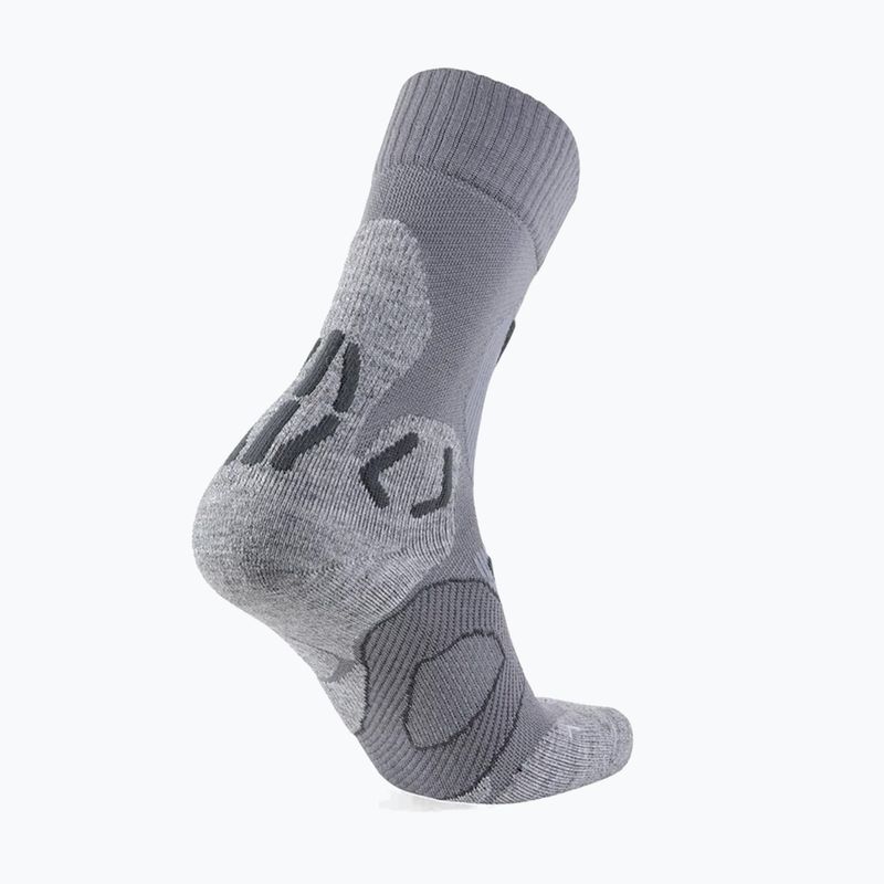 Moteriškos kojinės UYN Trekking Cool Merino light grey melange/pea 2