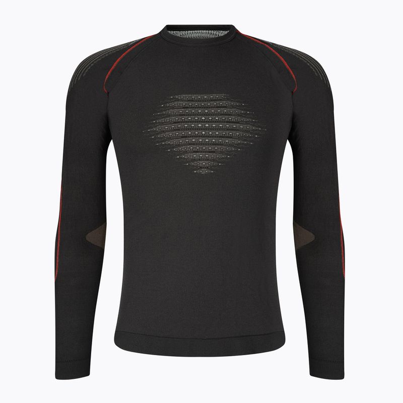 Vyriški termoaktyvūs marškinėliai UYN Evolutyon Comfort UW Shirt charcoal/white/red