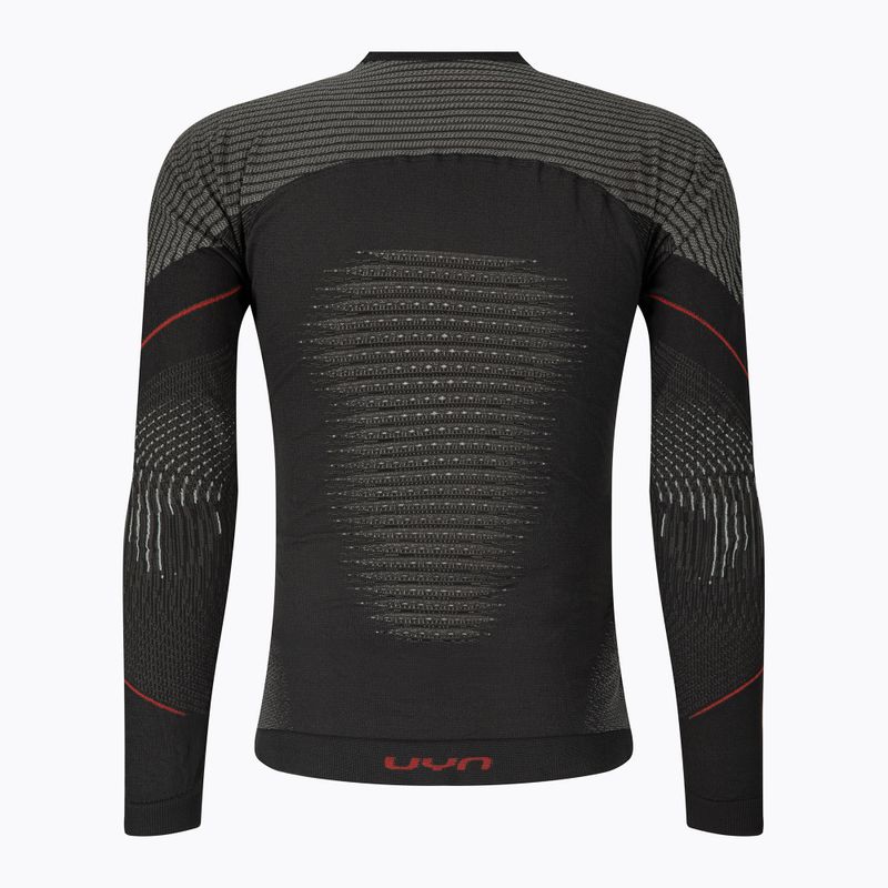 Vyriški termoaktyvūs marškinėliai UYN Evolutyon Comfort UW Shirt charcoal/white/red 2