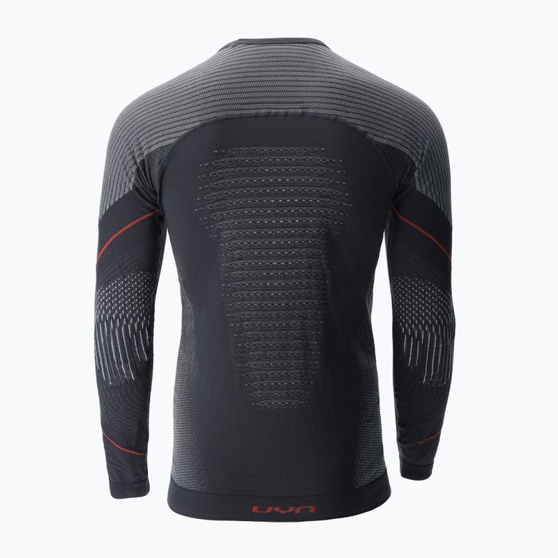 Vyriški termoaktyvūs marškinėliai UYN Evolutyon Comfort UW Shirt charcoal/white/red 5