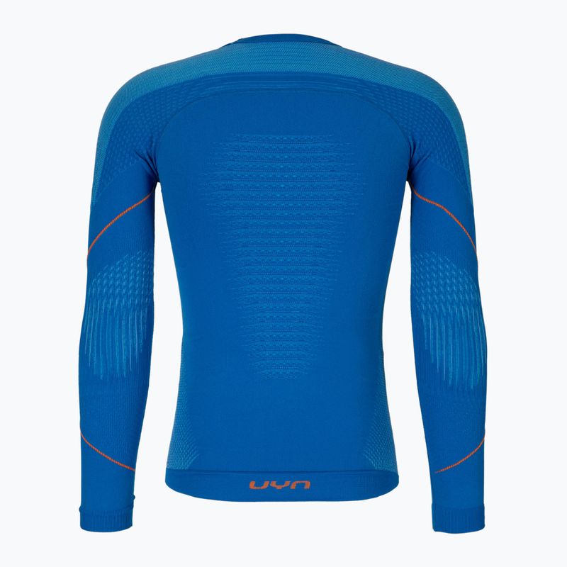 Vyriški termoaktyvūs marškinėliai UYN Evolutyon UW Shirt blue/blue/orange shiny 2