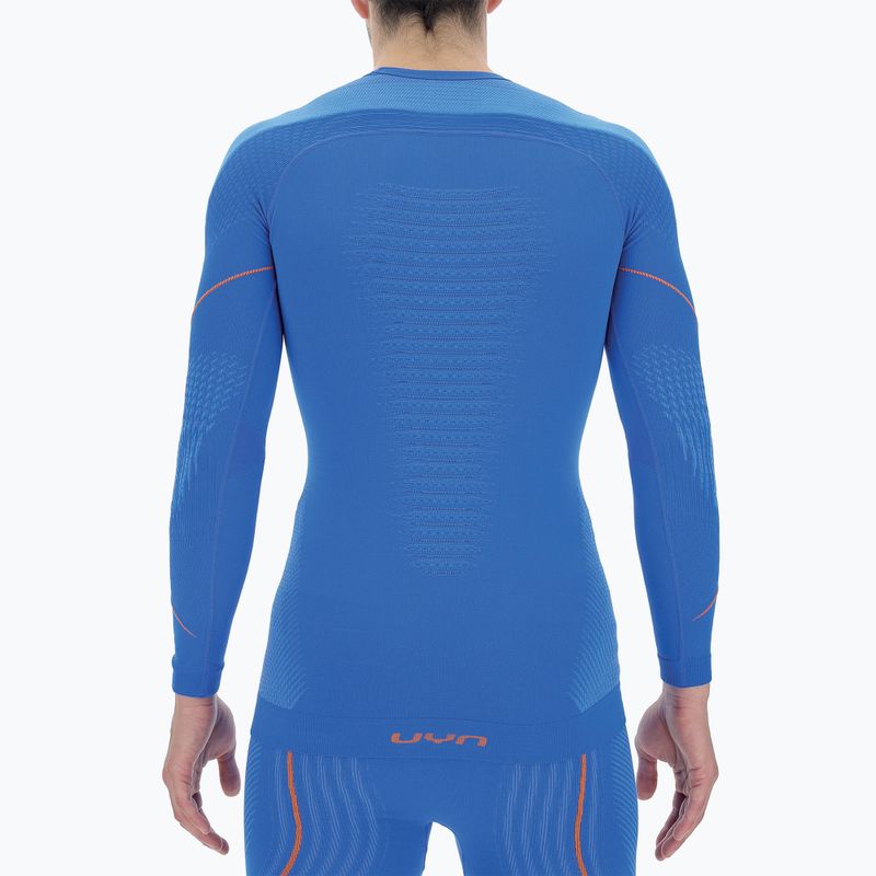 Vyriški termoaktyvūs marškinėliai UYN Evolutyon UW Shirt blue/blue/orange shiny 5