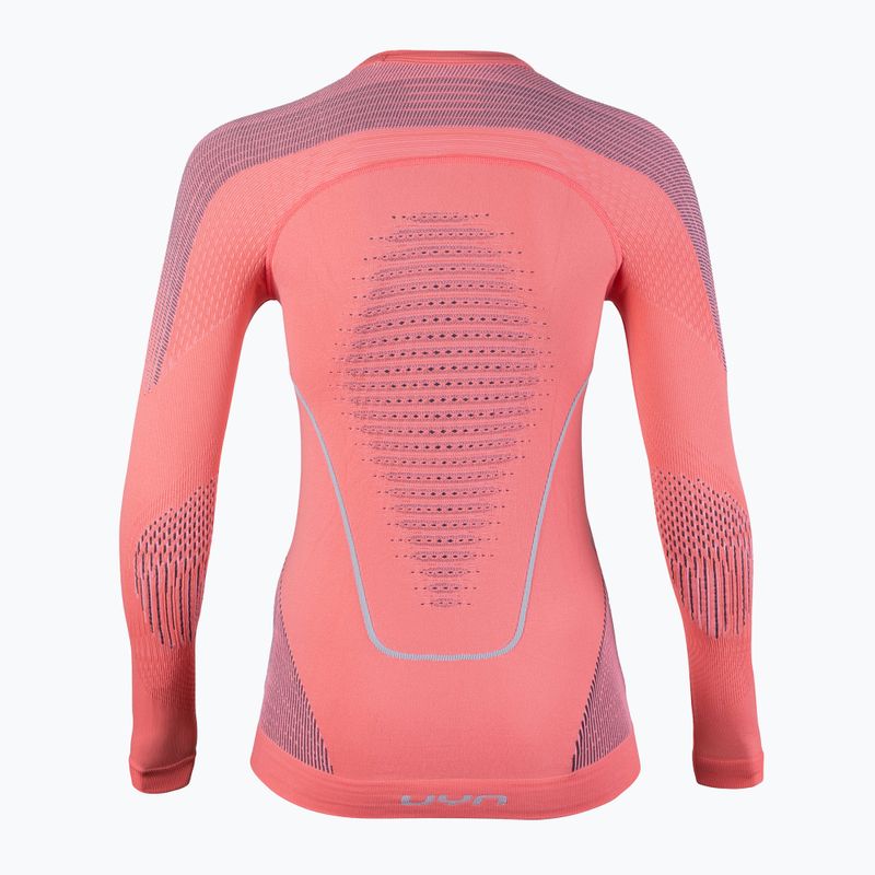 Moteriški termoaktyvūs marškinėliai UYN Evolutyon UW Shirt strawberry/ pink/ turquoise 2