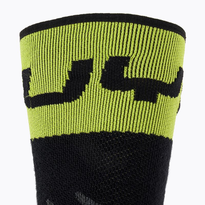 Vyriškos slidinėjimo kojinės UYN Ski One Merino black/lime 4