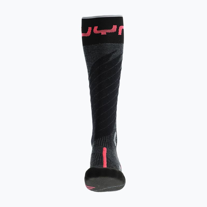 Vyriškos slidinėjimo kojinės UYN Ski One Merino anthracite/pink 3