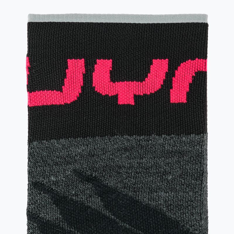 Vyriškos slidinėjimo kojinės UYN Ski One Merino anthracite/pink 4