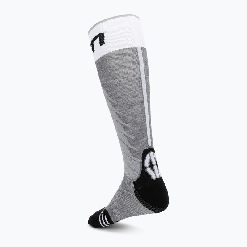 Moteriškos slidinėjimo kojinės Uyn Ski One Merino Socks grey melange/white 2