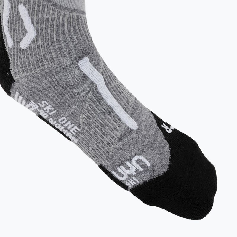 Moteriškos slidinėjimo kojinės Uyn Ski One Merino Socks grey melange/white 3