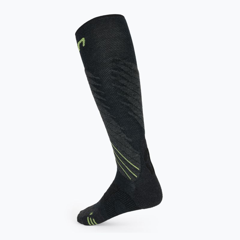 Vyriškos slidinėjimo kojinės UYN Ski One Comfort Fit anthracite/lime 2