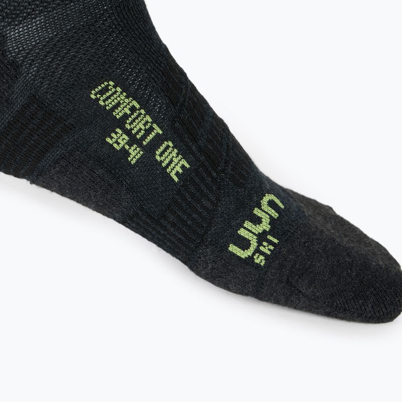 Vyriškos slidinėjimo kojinės UYN Ski One Comfort Fit anthracite/lime 5