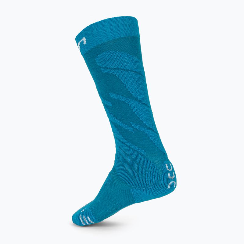 Vaikiškos slidinėjimo kojinės UYN Junior Ski turquoise 2