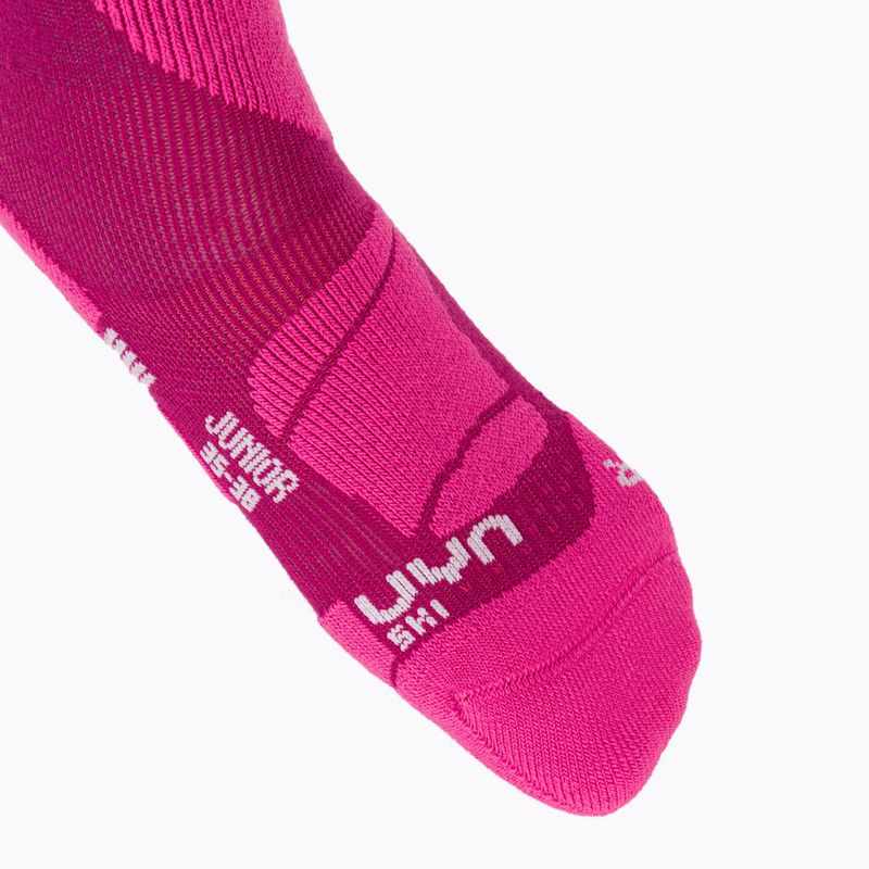 Vaikiškos slidinėjimo kojinės UYN Junior Ski pink 3