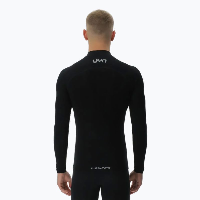 Vyriški termoaktyvūs marškinėliai UYN Elevatyon Biomorph LS Turtle Neck juodi 3